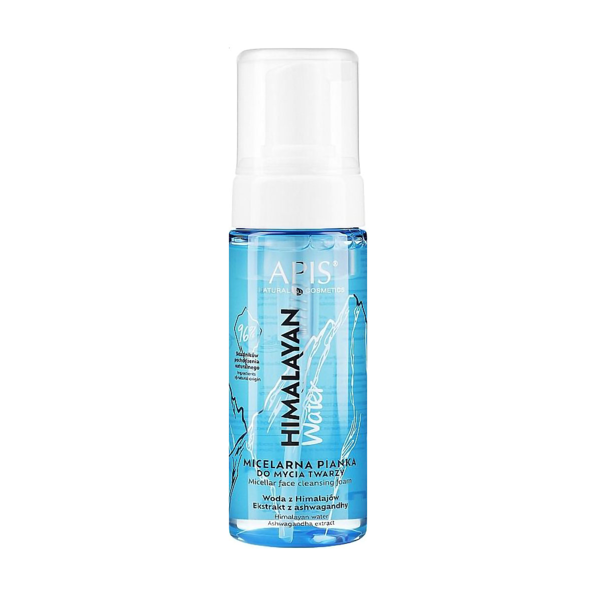 Міцелярна пінка для вмивання Apis Natural Cosmetics Himalayan Water Micellar Face Cleansing Foam, 150 мл
