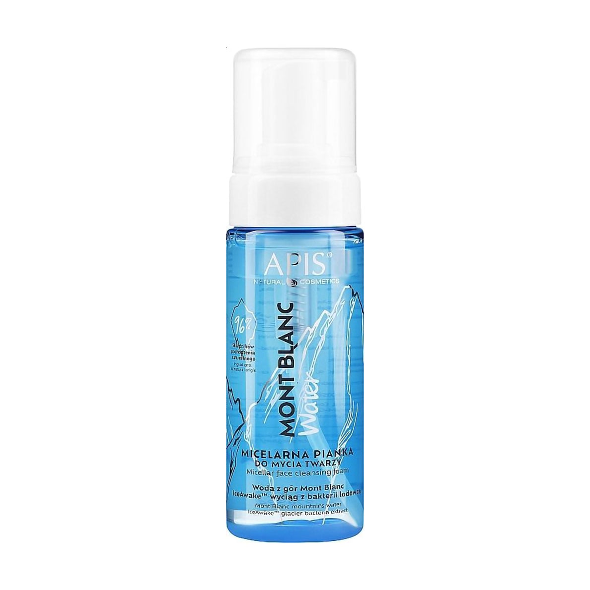Міцелярна пінка для вмивання Apis Natural Cosmetics Month Blanc Water Micellar Face Cleansing Foam, 150 мл