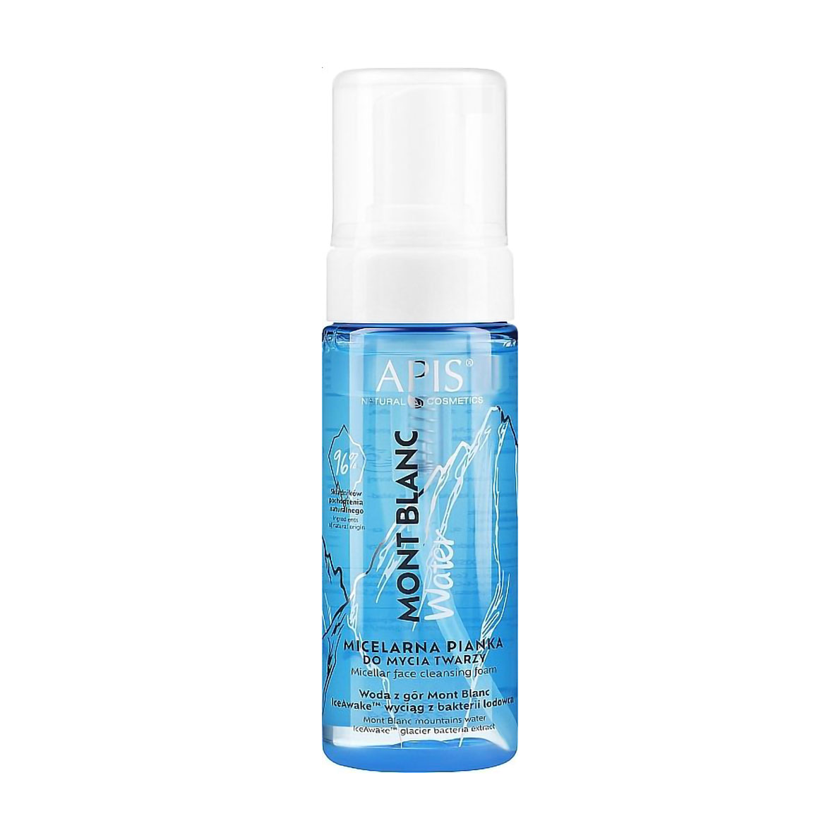 Уцінка! Міцелярна пінка для вмивання Apis Natural Cosmetics Mont Blanc Water Micellar Face Cleansing Foam, 150 мл